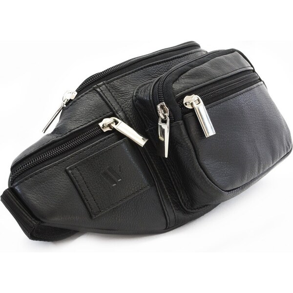 Arwel Čierna kožená ľadvinka 611-6116-60 37407055