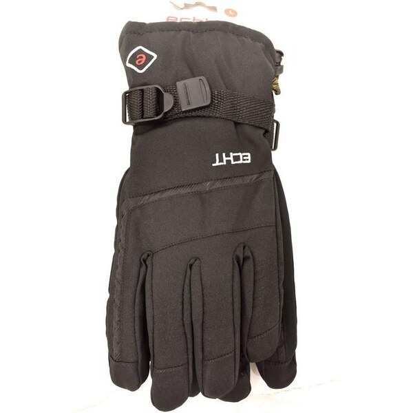 Pánske čierne lyžiarske rukavice ECHT LIVIGNO L-XL-2XL 37410800