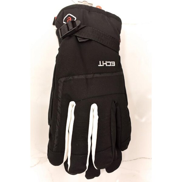Pánske čierne lyžiarske rukavice ECHT LIVIGNO L-XL-2XL 37410801