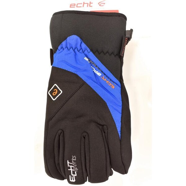 Pánske čierne lyžiarske rukavice ECHT Arcs L-XL-2XL 37410821