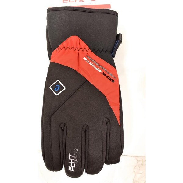 Pánske čierne lyžiarske rukavice ECHT Arcs L-XL-2XL 37410824