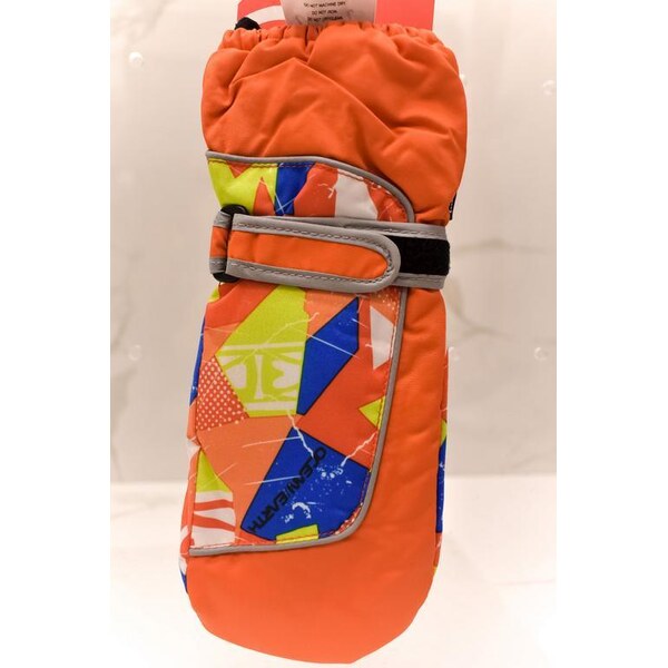 Detské oranžové bezpalcové rukavice ECHT ANNIE S-M-L 37410853