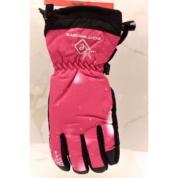 Ružové lyžiarske rukavice ECHT DOLOMITY M-L-XL 37410857