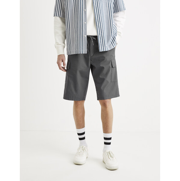 Tmavošedé šortky Celio Rolver2Bm 50503155