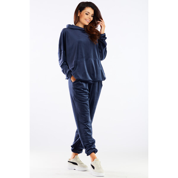 Dámske nohavice Awama A459 tmavomodré 50644742