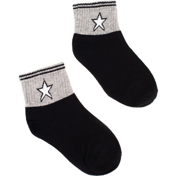 Childrens socks Shelvt black with a star 50535683