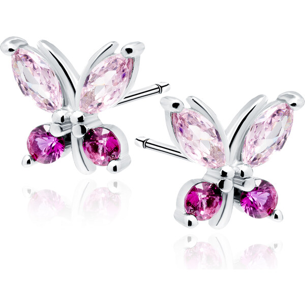 Olivie Strieborné náušnice MOTÝĽ 7312 37920763