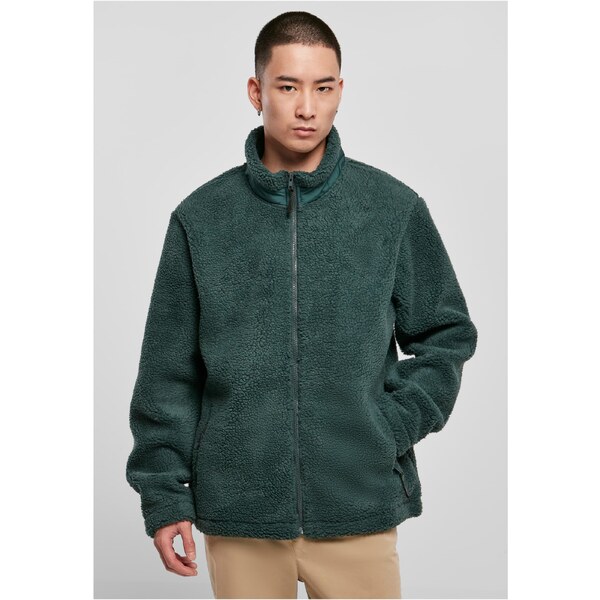 Urban Classics Basic Sherpa Jacket bottlegreen 50541707