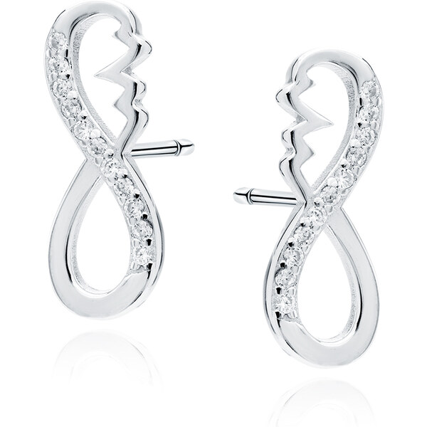 Olivie Náušnice TLKOT SRDCA & NEKONEČNO 7252 37665736