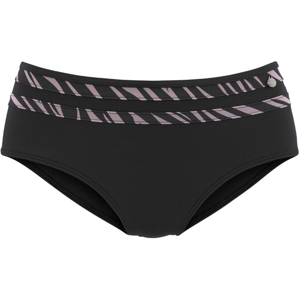 LASCANA Bikinové nohavičky fialová / čierna 54444510