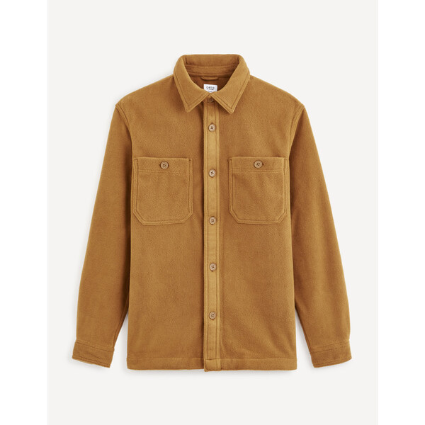 Ľahké bundy pre mužov Celio - hnedá 50571855