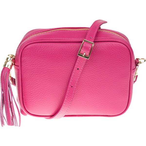 Ružová kožená talianska crossbody kabelka Bala Fuxia NovaKabelka.sk 37493320