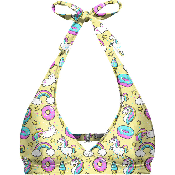 Aloha From Deer Womans Unicorn Heaven Halter Neck Bikini Top BTH 50611619