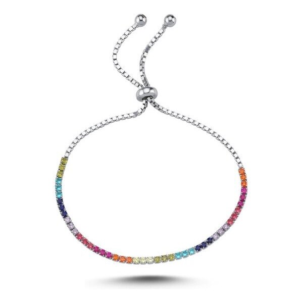 Olivie Strieborný posuvný náramok COLORS 7241 37665726