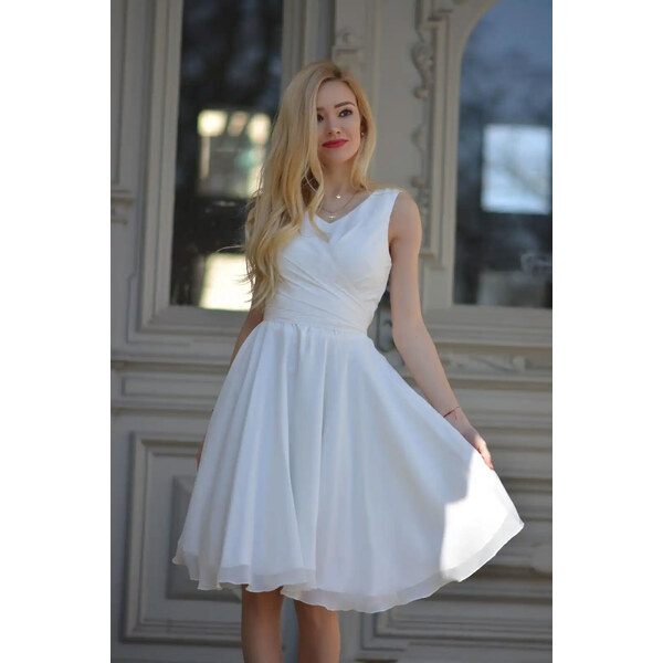 Glara Krátke koktejlové šaty jednofarebné 37512133