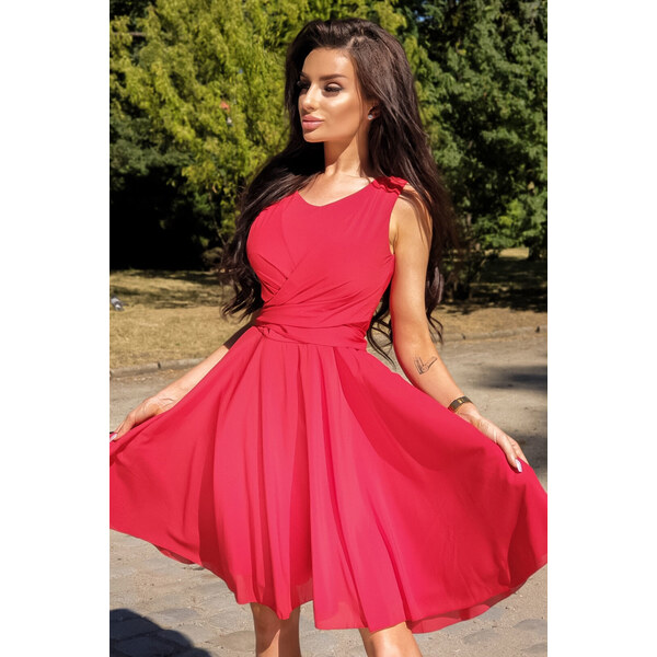 Glara Krátke koktejlové šaty jednofarebné 37512135