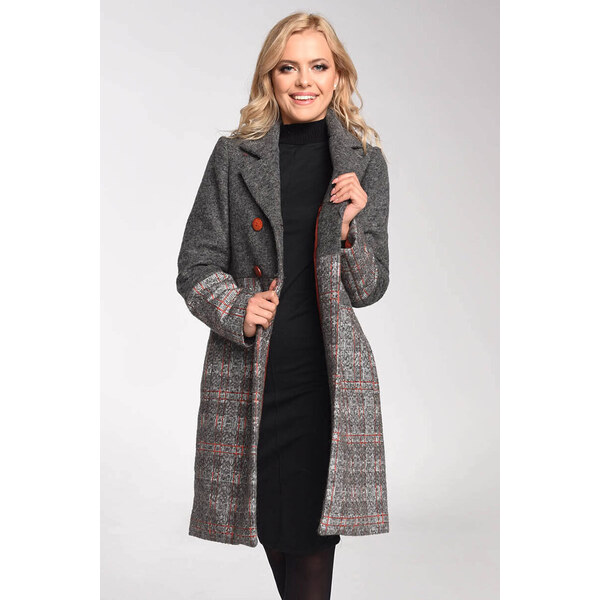 Glara Dámsky kabát z EKO vlny 37512129