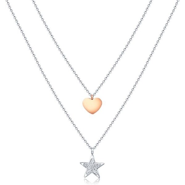 SWAROVSKI Elements Swarovski e. dvojitý náhrdelnik Loved by Stars, 37512154