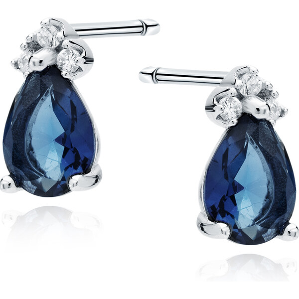 Olivie Strieborné náušnice ZAFÍR 7246 37665730