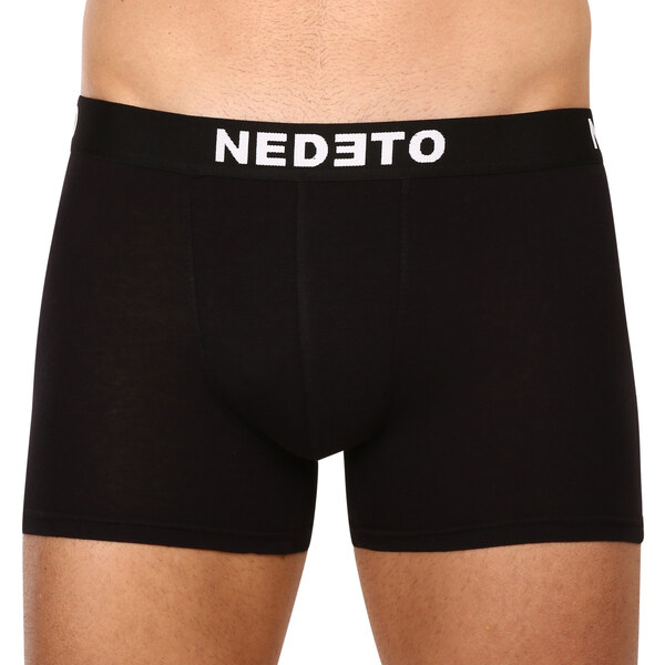 10PACK pánske boxerky Nedeto čierne (10NB001b) 50039791