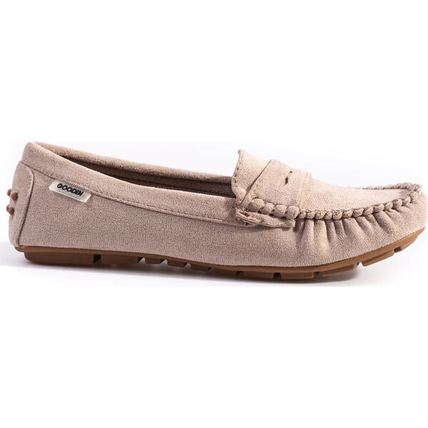 Goodin Semišové béžové dámske mokasíny GD-FL196KH 37593490