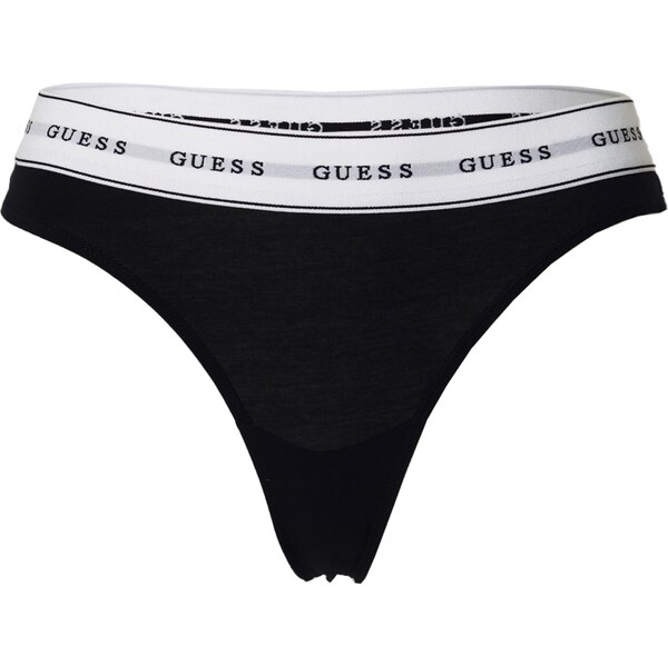 GUESS Tangá čierna / biela 66460197