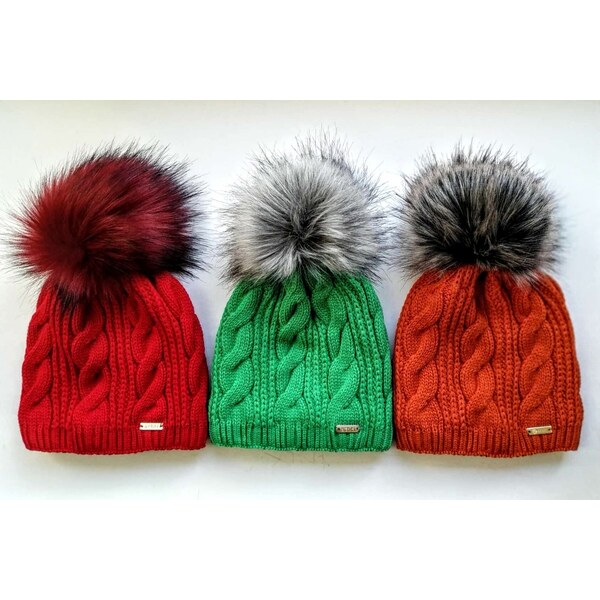 Achti Dámska zateplená čiapka s kožušinkou 66818377