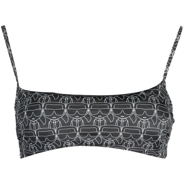 KARL LAGERFELD BEACHWEAR Čierny plážový top KARL LAGERFELD 64708403