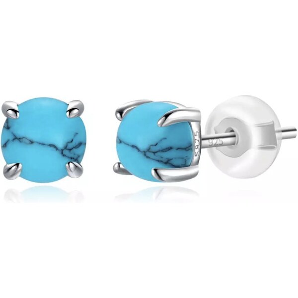 Olivie Strieborné náušnice TYRKYS 7261 37665745