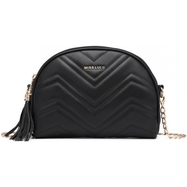Miss Lulu Kabelka - prešívaná crossbody Miss L čierna 37620082