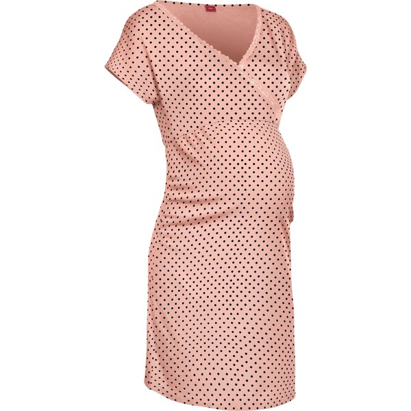 LASCANA Nočná košieľka ružová / čierna 66189395