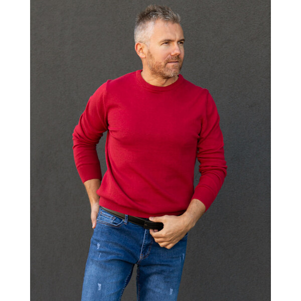 LAID BACK sveter pánsky okrúhly výstrih 37624643