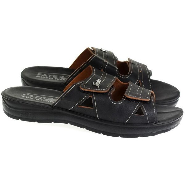 JOHN-C Pánske čierne šľapky GIMY 37627023