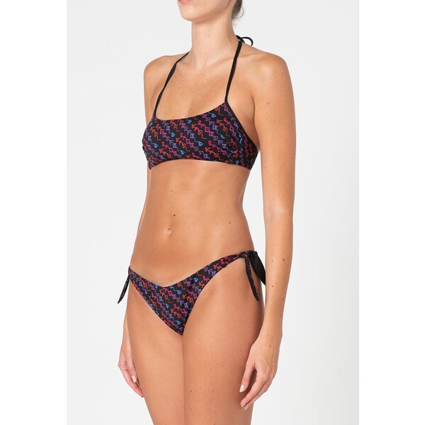 KARL LAGERFELD Horný diel plaviek | čierna KL21WTP19_NERO_BLACK 52683184