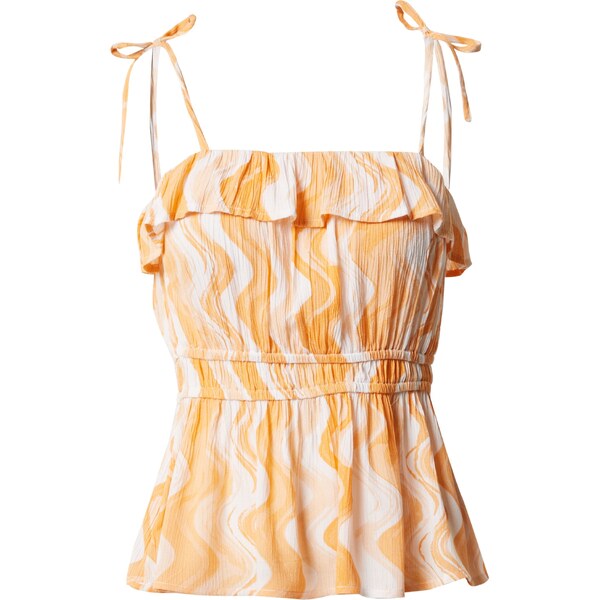 Dorothy Perkins Top oranžová / marhuľová / biela 63143438