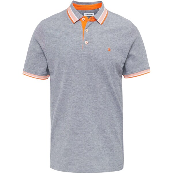 JACK & JONES Tričko JJEPaulos dymovo modrá / mandarínková / biela 37651845