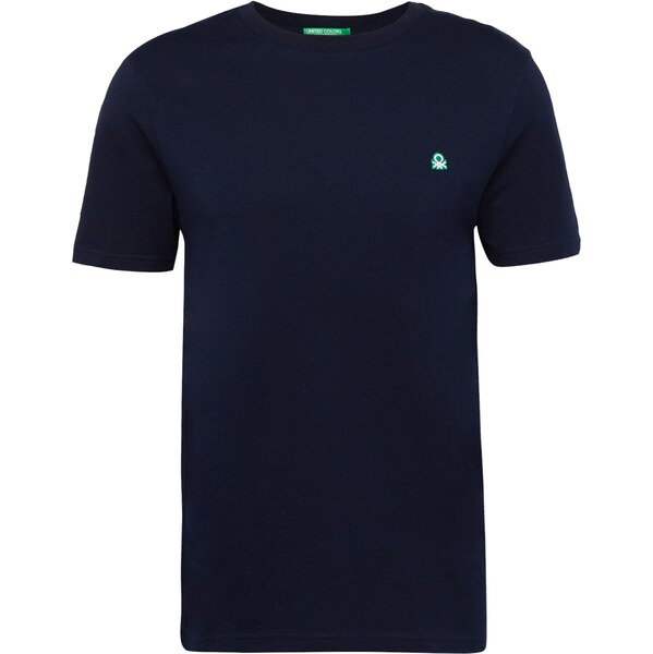 UNITED COLORS OF BENETTON Tričko tmavomodrá / nefritová / biela 37652380