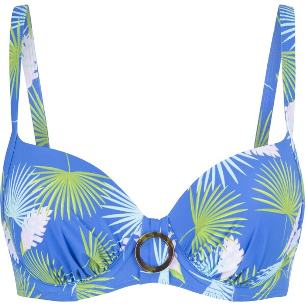 LingaDore Bikinový top modrá / zelená / biela 41512352