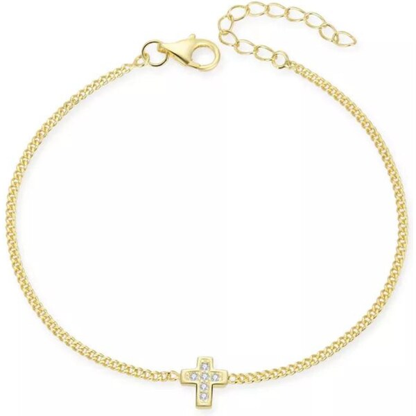 Olivie Strieborný náramok KRÍŽOK GOLD 7269 37794879