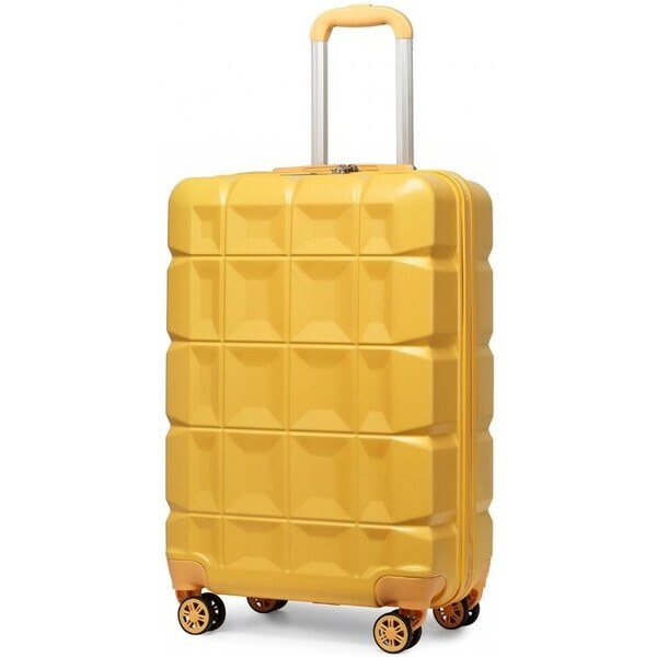 KONO Cestovný kufor - malý ABS plastový žltý 37674807
