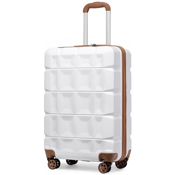 KONO Cestovný kufor - malý ABS plastový biely 37674808