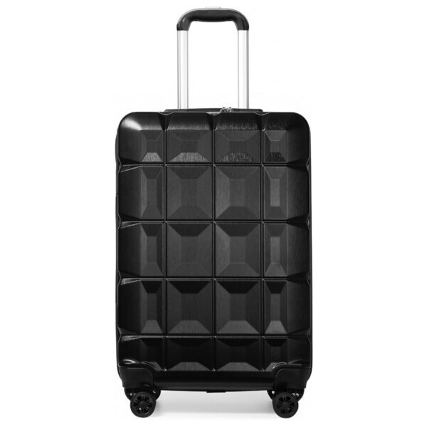 KONO Cestovný kufor - medium ABS plastový čierny 37674809