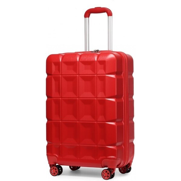 KONO Cestovný kufor - malý ABS plastový červený 37674806