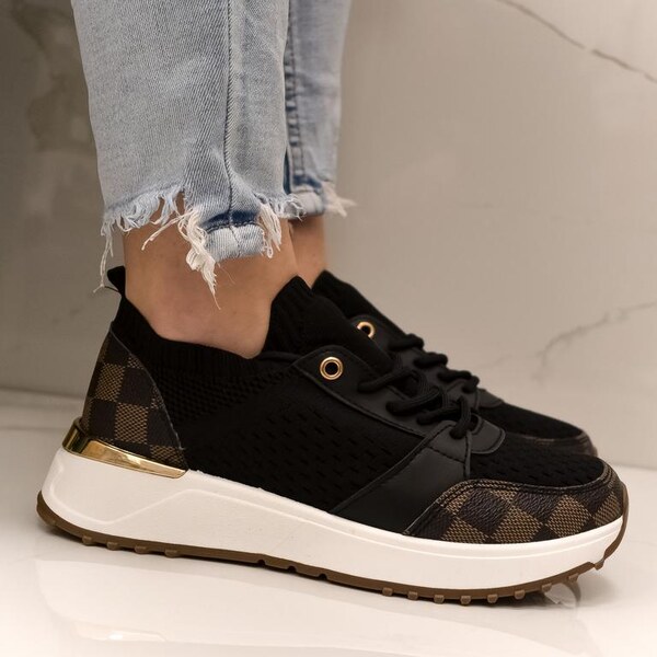 BOSIDO Dámske čierne tenisky BEPAVE 37686337