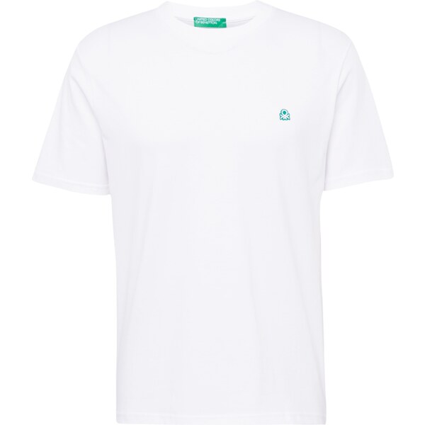 UNITED COLORS OF BENETTON Tričko zelená / biela 61783617