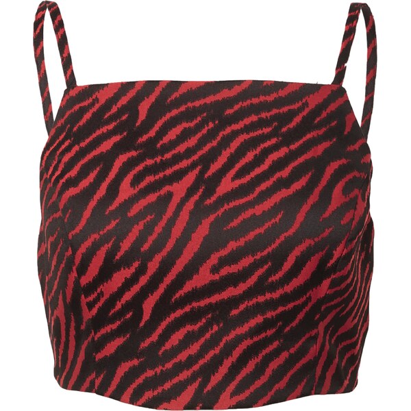Nasty Gal Top červená / čierna 54242895