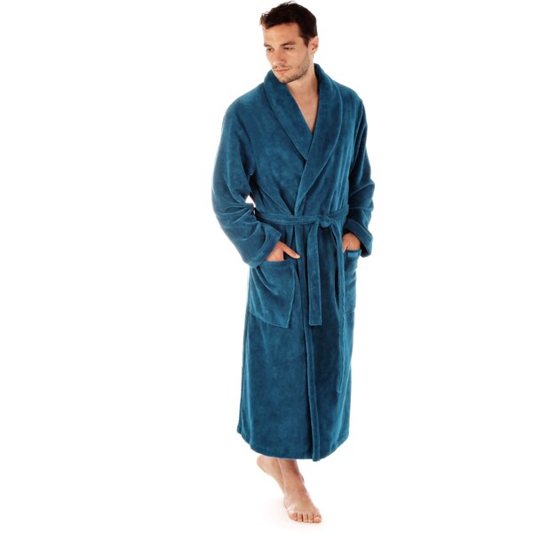 Unisex župan so šálovým golierom TAMPA 2149 6430 petrolejová - Vestis 37728034