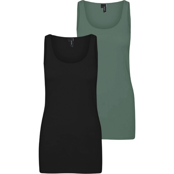 VERO MODA Top VMMAXI zelená / čierna 37739596