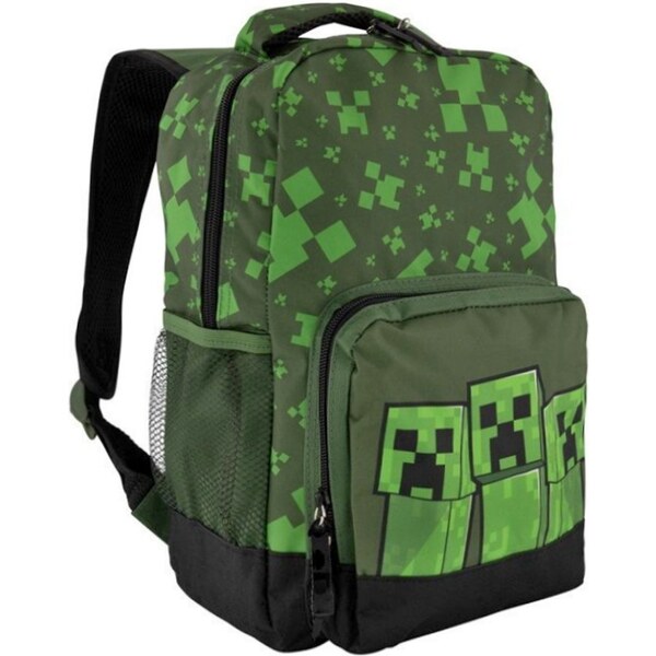 Fashion.uk Chlapčenský batoh s predným vreckom Minecraft - Creepers 37767995