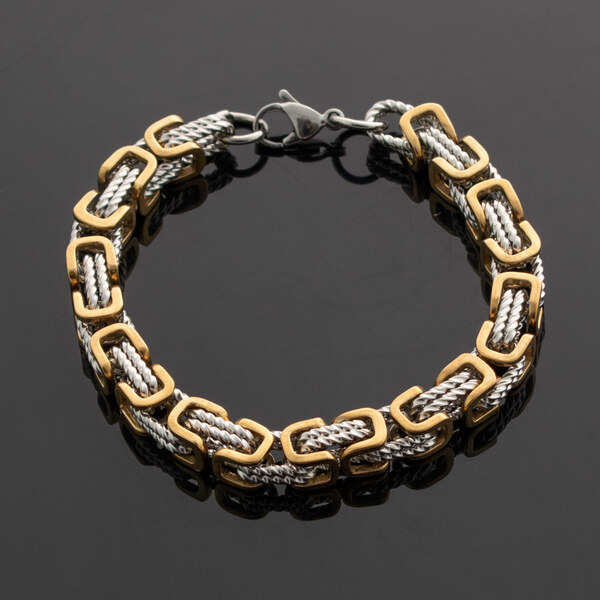 CITY STORM Pánsky náramok, kráľovský vzor - Monarch 66889101